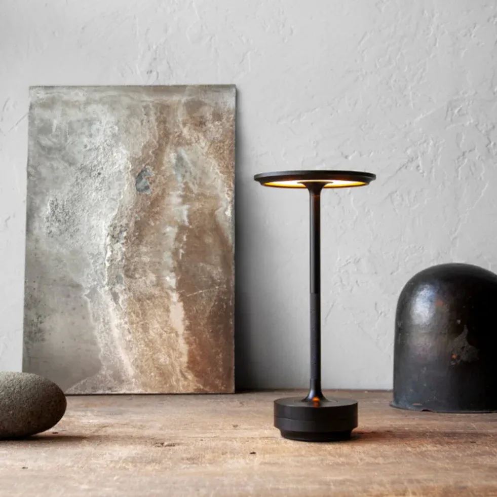 Dimbare Tafellamp Oplaadbaar Waterbestendig Metaal Touch Bediening Draadloos LED Sfeerverlichting Sfeerlamp