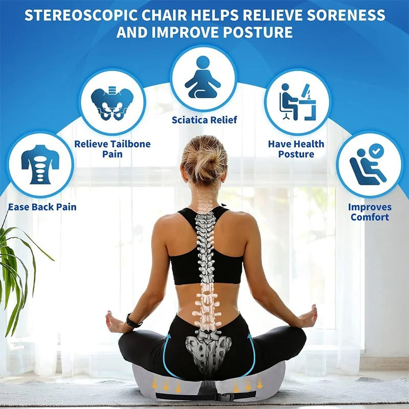 Ergonomisch Zitkussen Memory Foam Zitbeenontlasting Rugsteun Bureau Auto Stoel Orthopedisch Comfort Kantoor