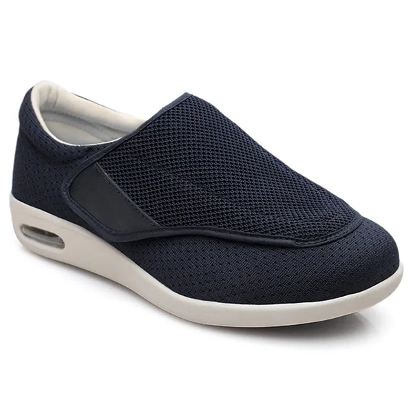 Extra Brede Comfortschoenen Memory Foam Voetbed Veter Wandelschoenen Dames Heren Unisex Barefoot Ademend Sportief