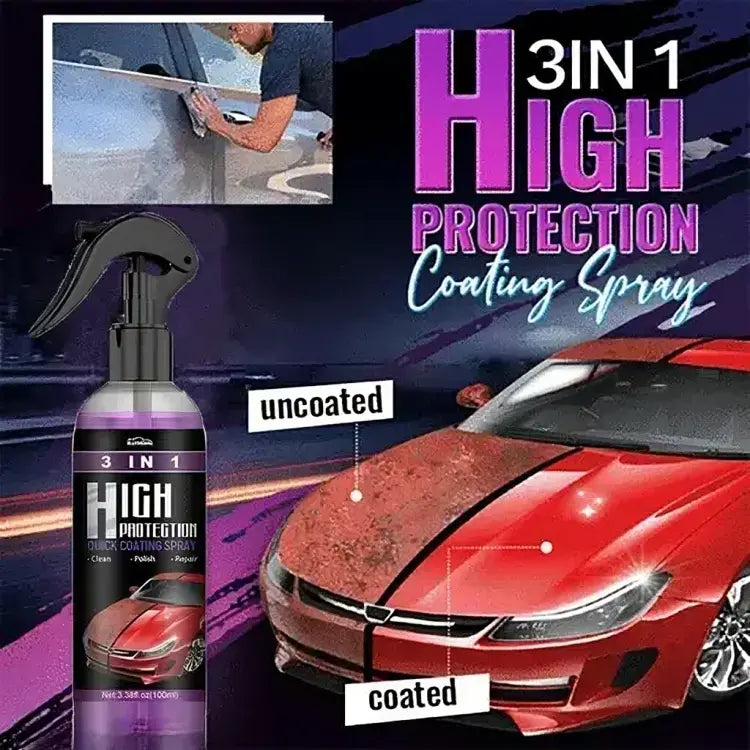 3-in-1 Auto Beschermende Coating Spray - Hoogglans & Waterdicht - Voor Lak & Exterieur