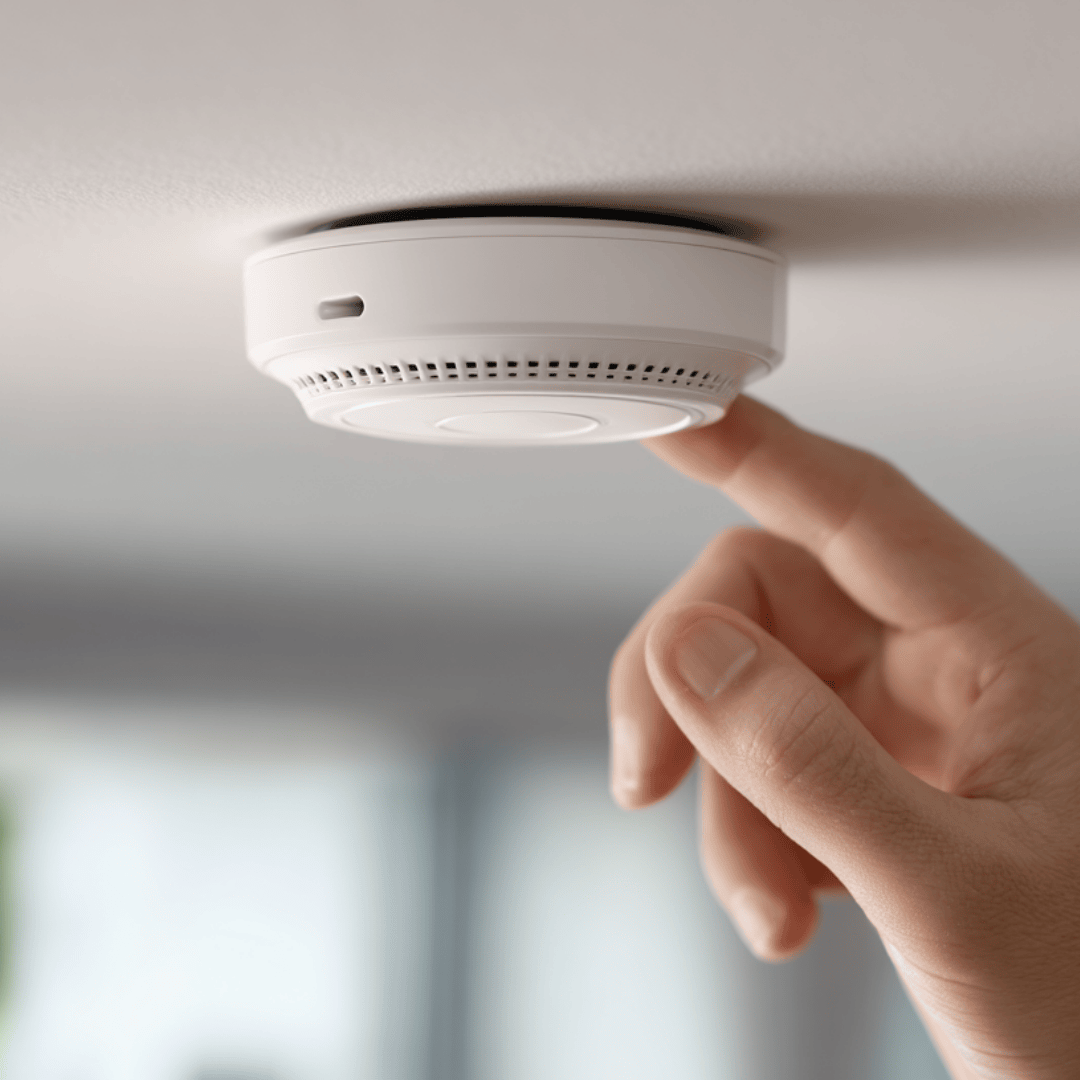 Slimme WiFi Rook- en Hittemelder met Bluetooth Koppeling en 85dB Alarm voor Binnen