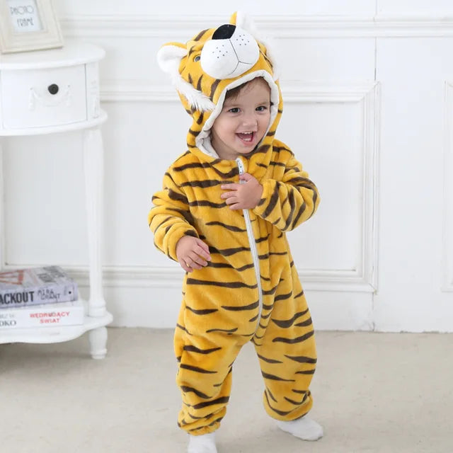 Baby onesie panda katoen polyester zwart wit baby pyjama dierenpak met capuchon uniseks huispak peuter