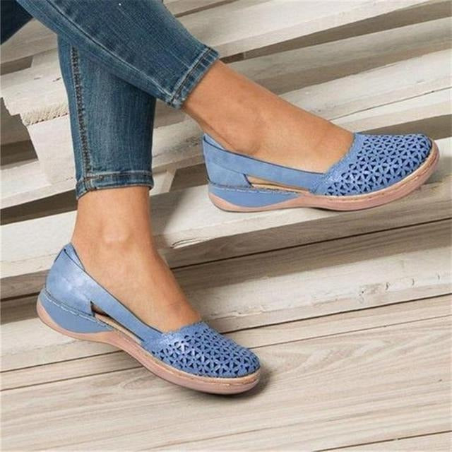 Dames Ballerina's met Verbreed Teengedeelte voor Hallux Valgus Comfortabele PU Leren Platte Schoenen Dagelijks