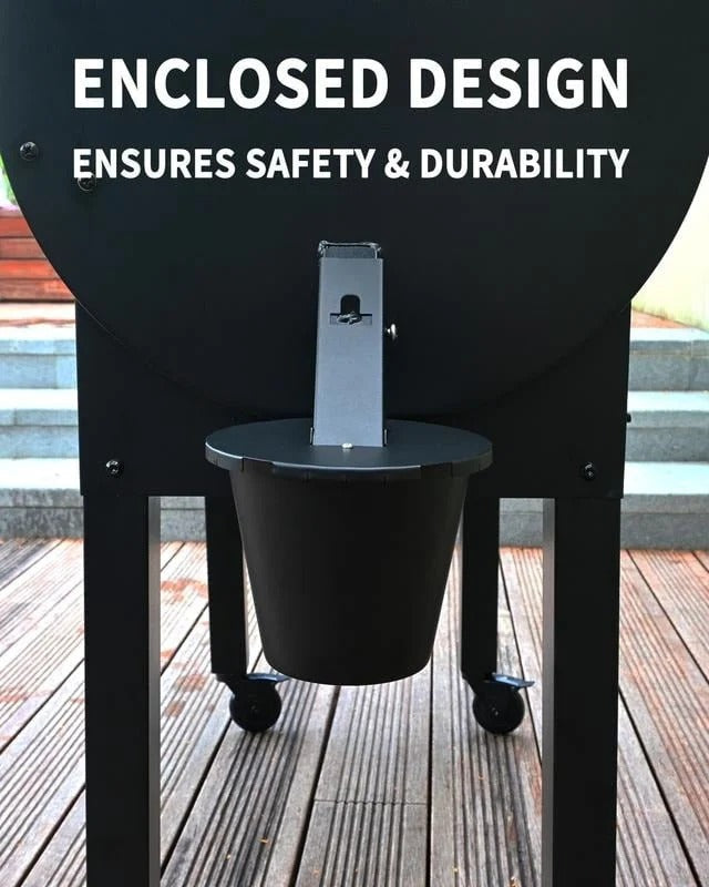 Vetopvangbak BBQ met Afsluitdeksel en Herbruikbare Liner 1.6 inch Vierkant voor Grill en Pellet Smoker