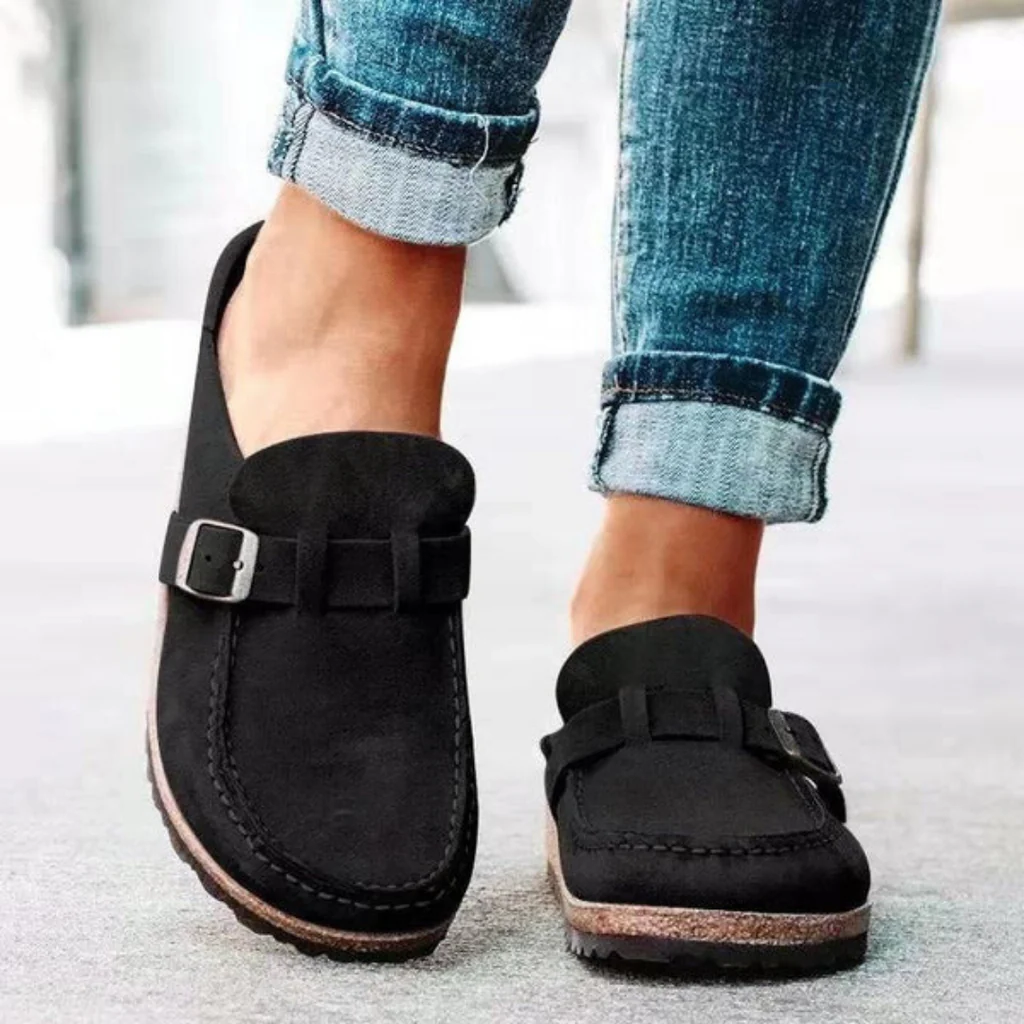 Orthopedische Klompen Dames Gesp Sandalen Zomer Schoeisel Comfortabel Voetbed Casual Dagelijks Lichtgroen