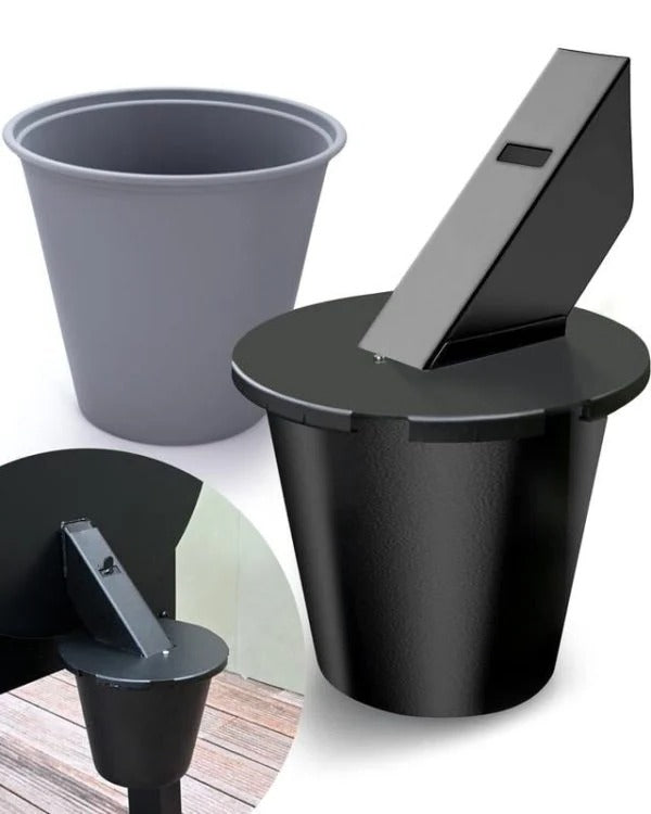 Vetopvangbak BBQ met Afsluitdeksel en Herbruikbare Liner 1.6 inch Vierkant voor Grill en Pellet Smoker