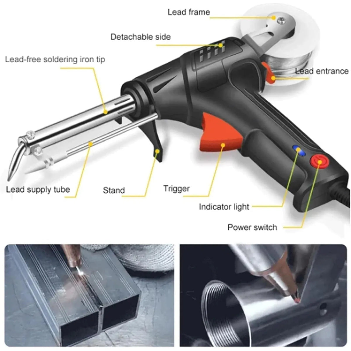 Ergonomisch Lasapparaat Eenhandsbediening Metalen Knippen Multifunctioneel Industrieel Gebruik Compacte Lasmachine