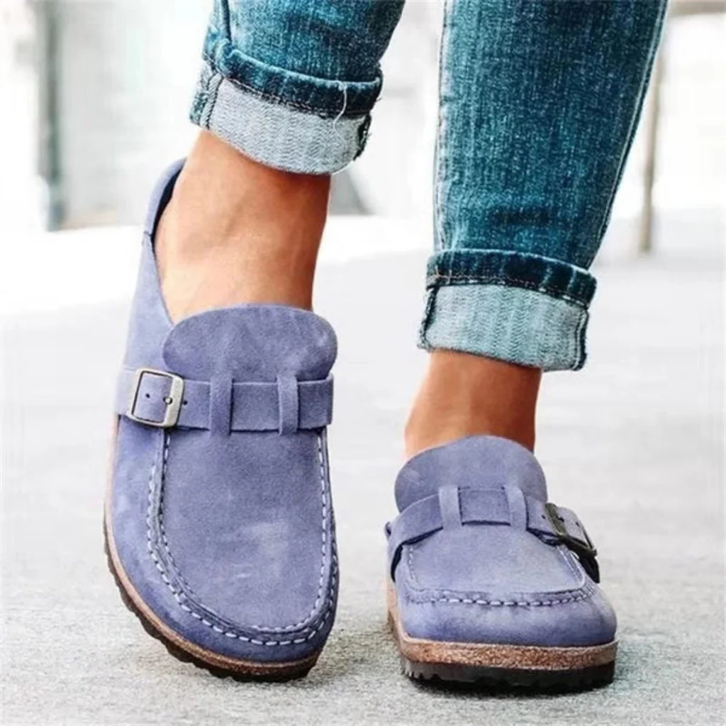 Orthopedische Klompen Dames Gesp Sandalen Zomer Schoeisel Comfortabel Voetbed Casual Dagelijks Lichtgroen