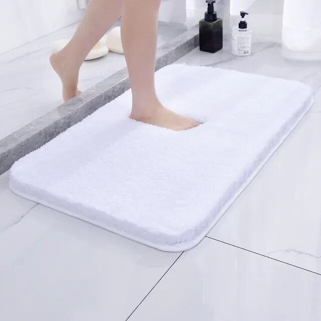 Luxe Pluche Badmat Antislip Zachte Microvezel Absorberend voor Douche Badkamer WC