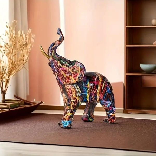 Moderne Olifant Sculptuur met Graffiti Design | Interieur Decoratie -