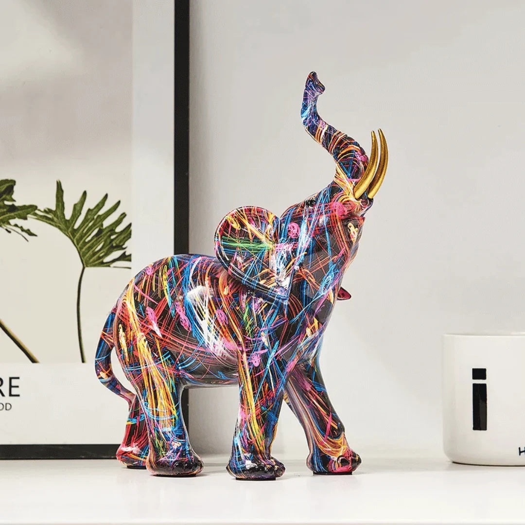 Moderne Olifant Sculptuur met Graffiti Design | Interieur Decoratie -