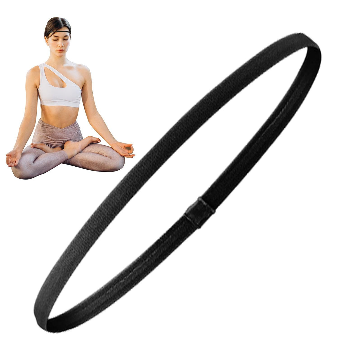 Elastische Sport Haarbanden 4 Stuks - Antislip Design Dames & Heren Yoga Running