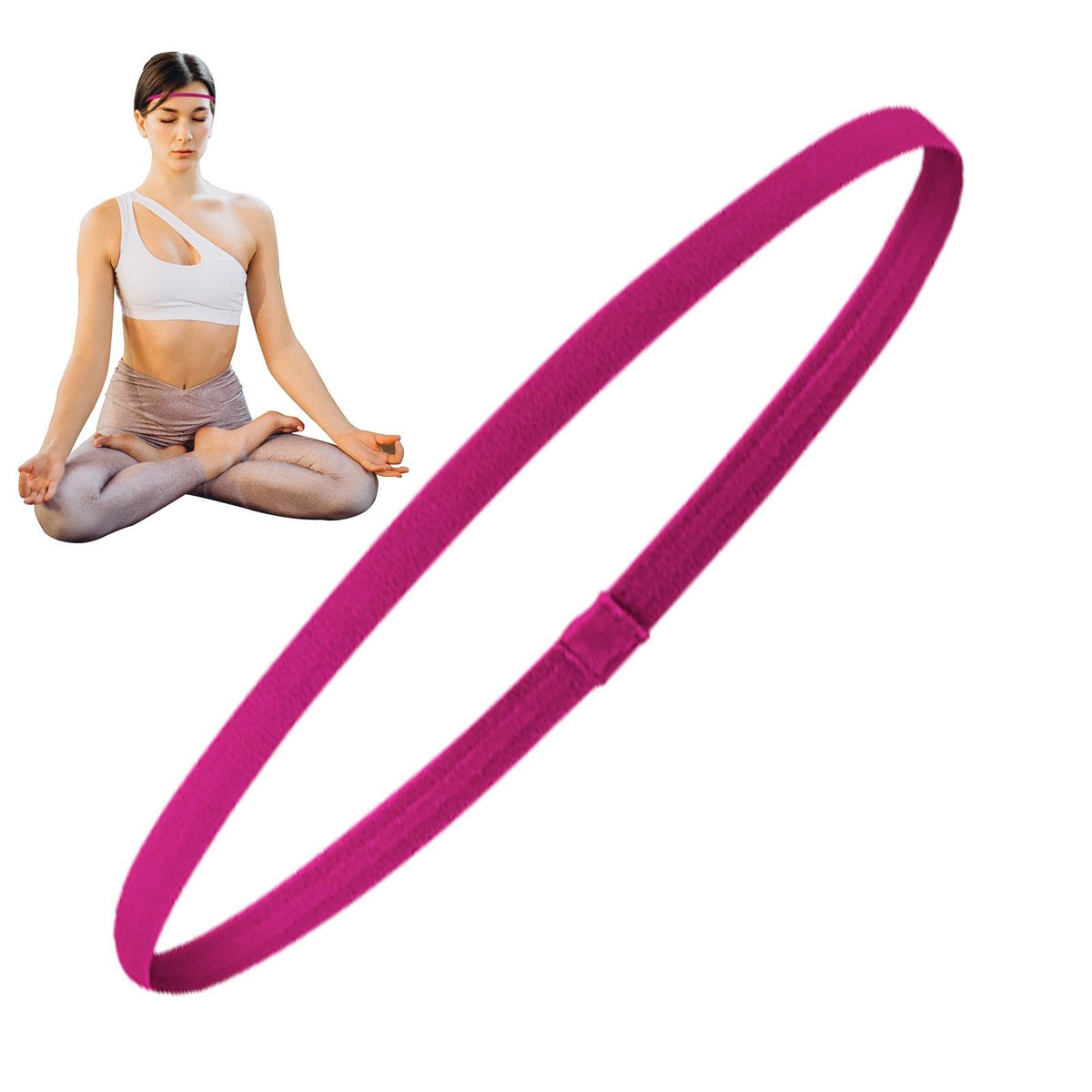 Elastische Sport Haarbanden 4 Stuks - Antislip Design Dames & Heren Yoga Running