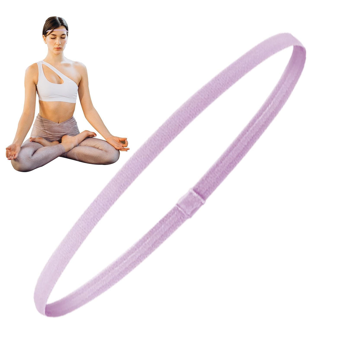 Elastische Sport Haarbanden 4 Stuks - Antislip Design Dames & Heren Yoga Running