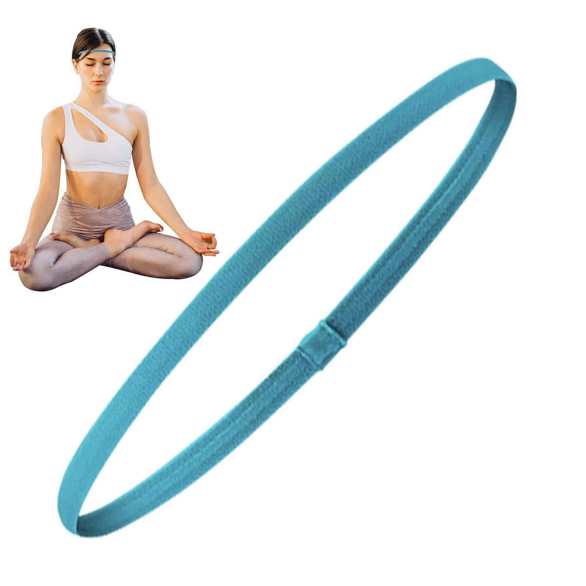 Elastische Sport Haarbanden 4 Stuks - Antislip Design Dames & Heren Yoga Running