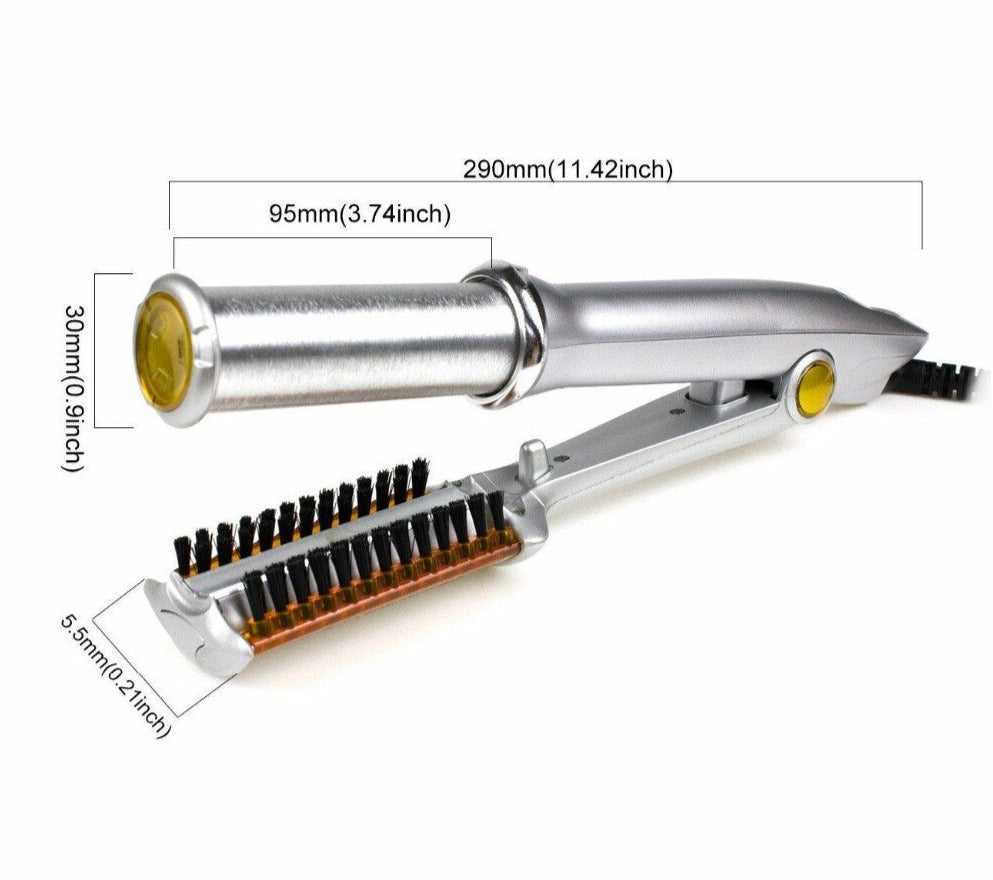 2-in-1 Haarstyler met Roterende Cilinder - Stijltang en Krultang voor Thuis