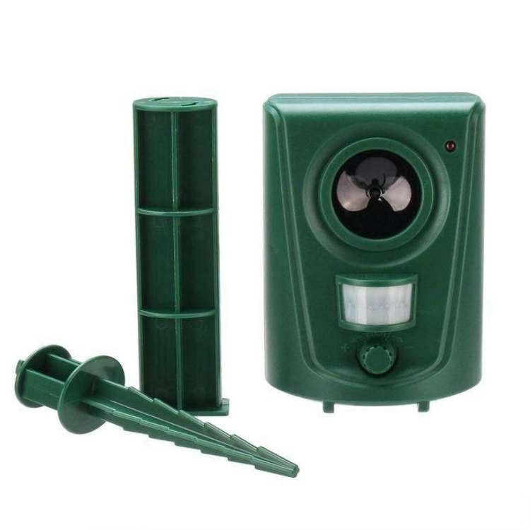 Ultrasone Kattenverdelger met PIR-Sensor en 110° Bereik - Waterbestendig voor Binnen en Buiten