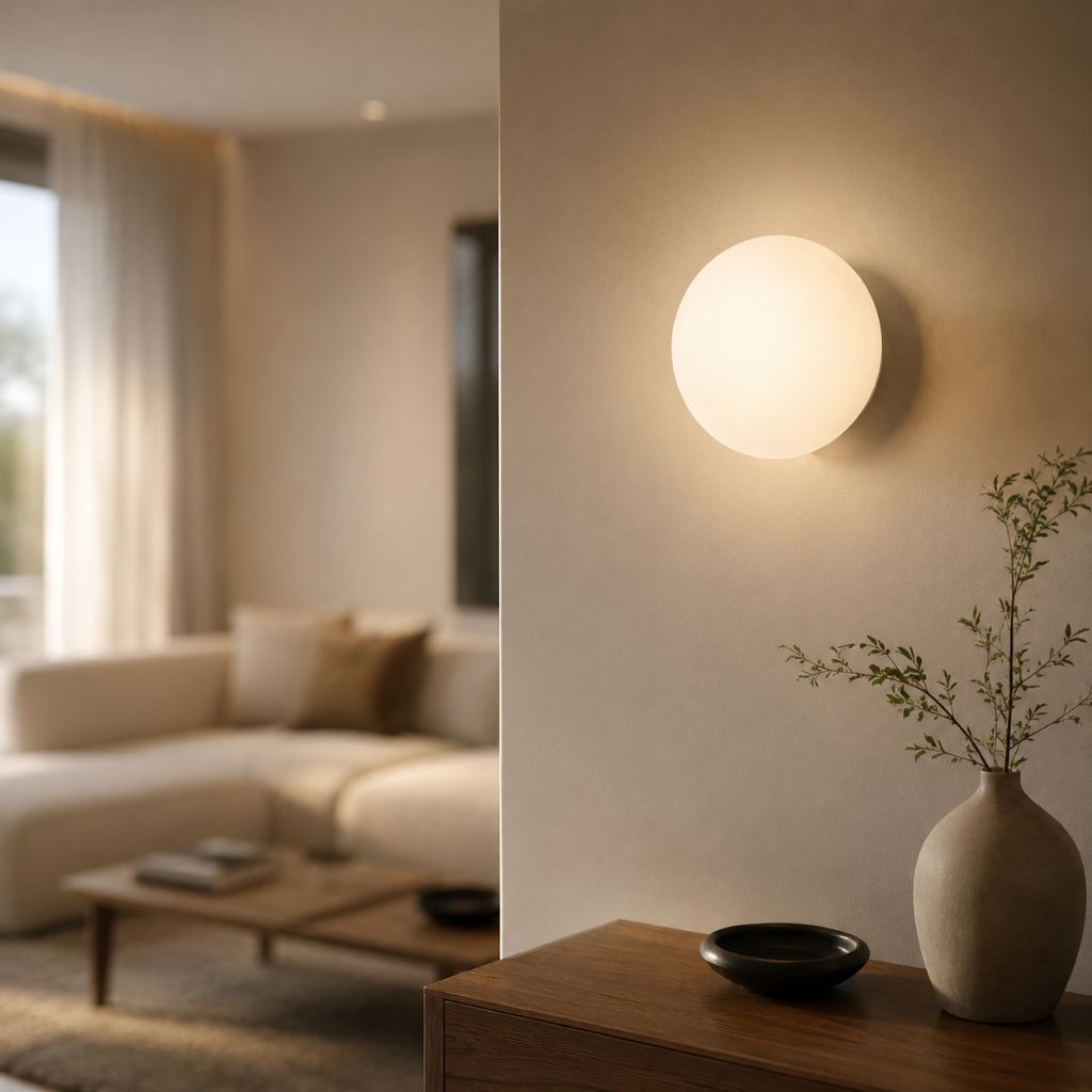 Wandlamp Bol Matglas G9 LED Wit 12-18cm Zwevend Design Moderne Verlichting voor Hal Badkamer Slaapkamer Woonkamer