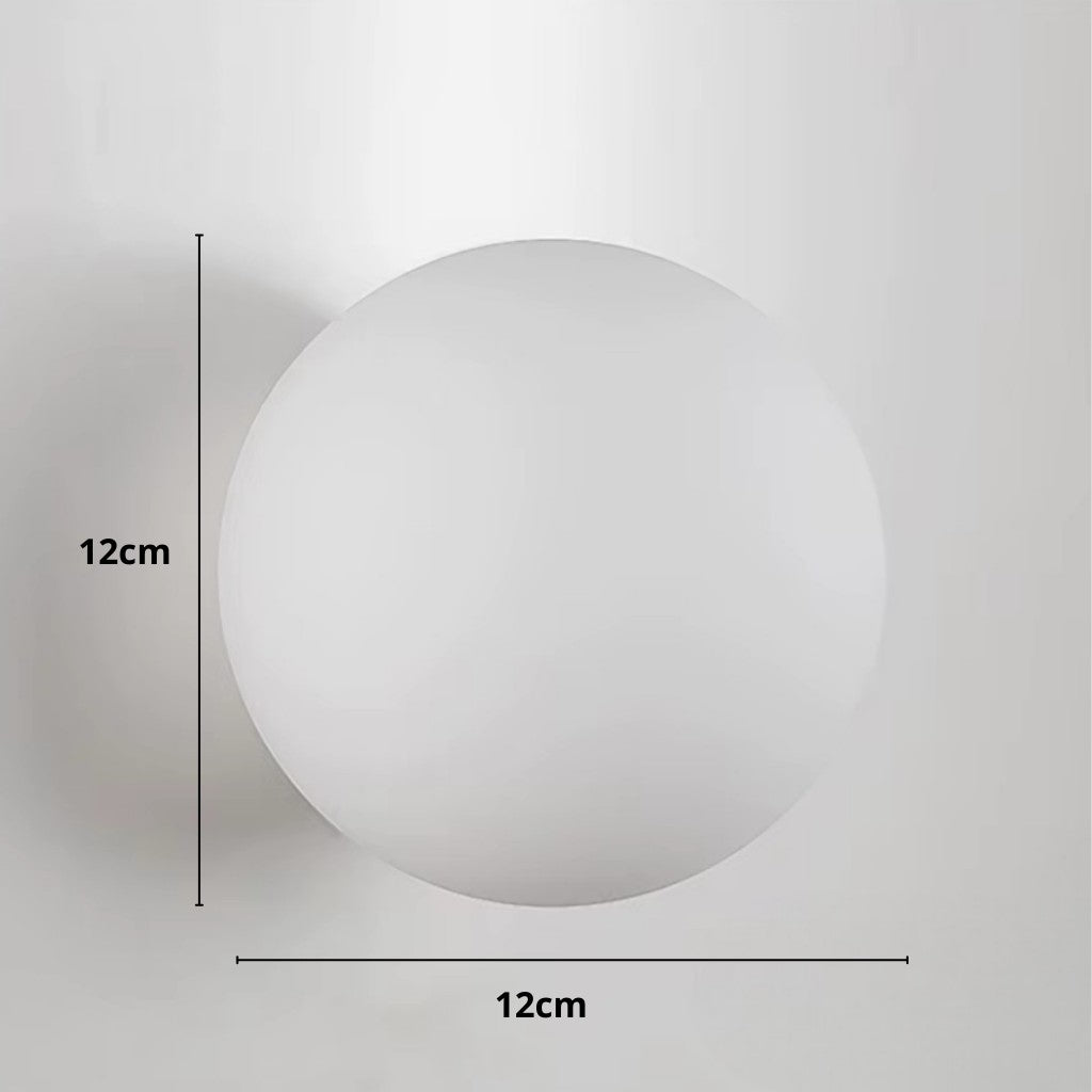Wandlamp Bol Matglas G9 LED Wit 12-18cm Zwevend Design Moderne Verlichting voor Hal Badkamer Slaapkamer Woonkamer