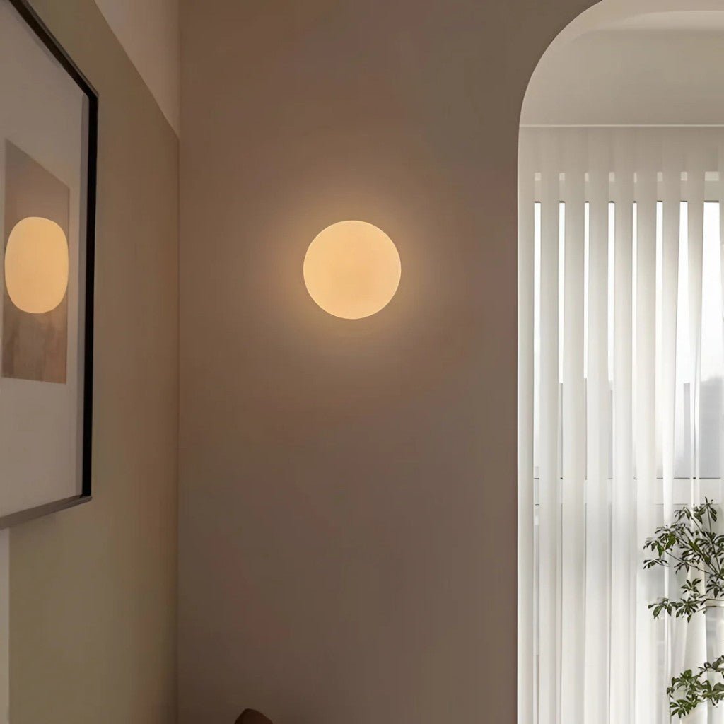 Wandlamp Bol Matglas G9 LED Wit 12-18cm Zwevend Design Moderne Verlichting voor Hal Badkamer Slaapkamer Woonkamer