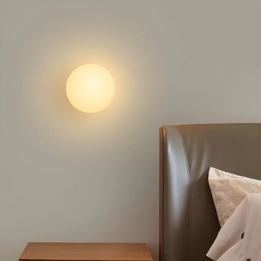 Wandlamp Bol Matglas G9 LED Wit 12-18cm Zwevend Design Moderne Verlichting voor Hal Badkamer Slaapkamer Woonkamer