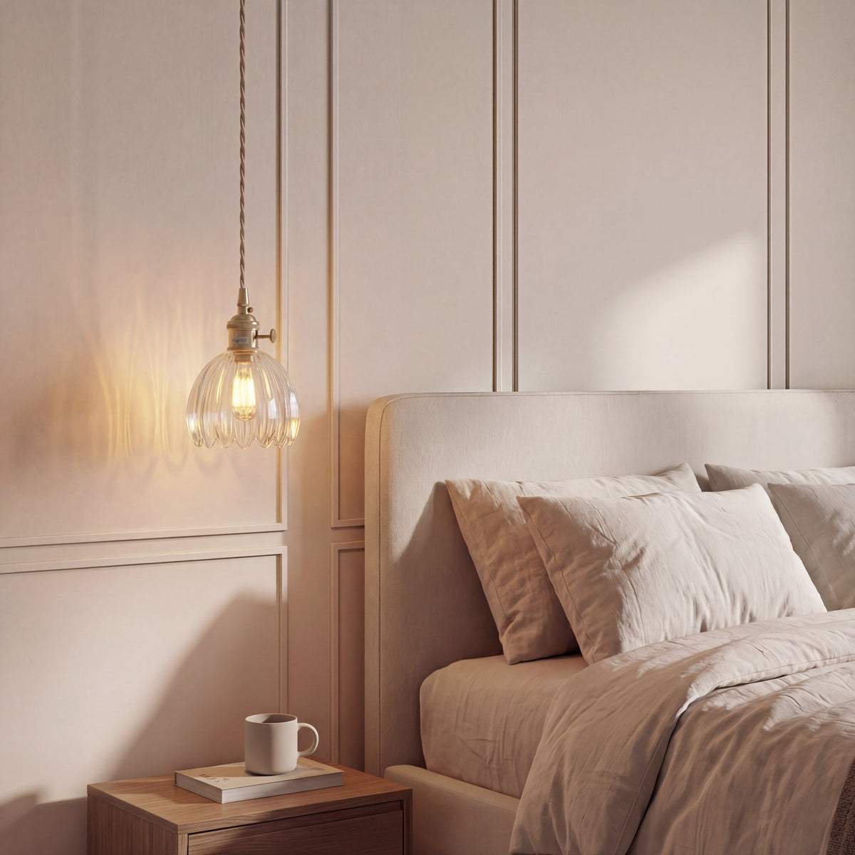 Glazen Hanglamp E27 Glas-Metaal Combinatie Scandinavisch Design Eetkamer Woonkamer Eetkamerlamp Minimalisme