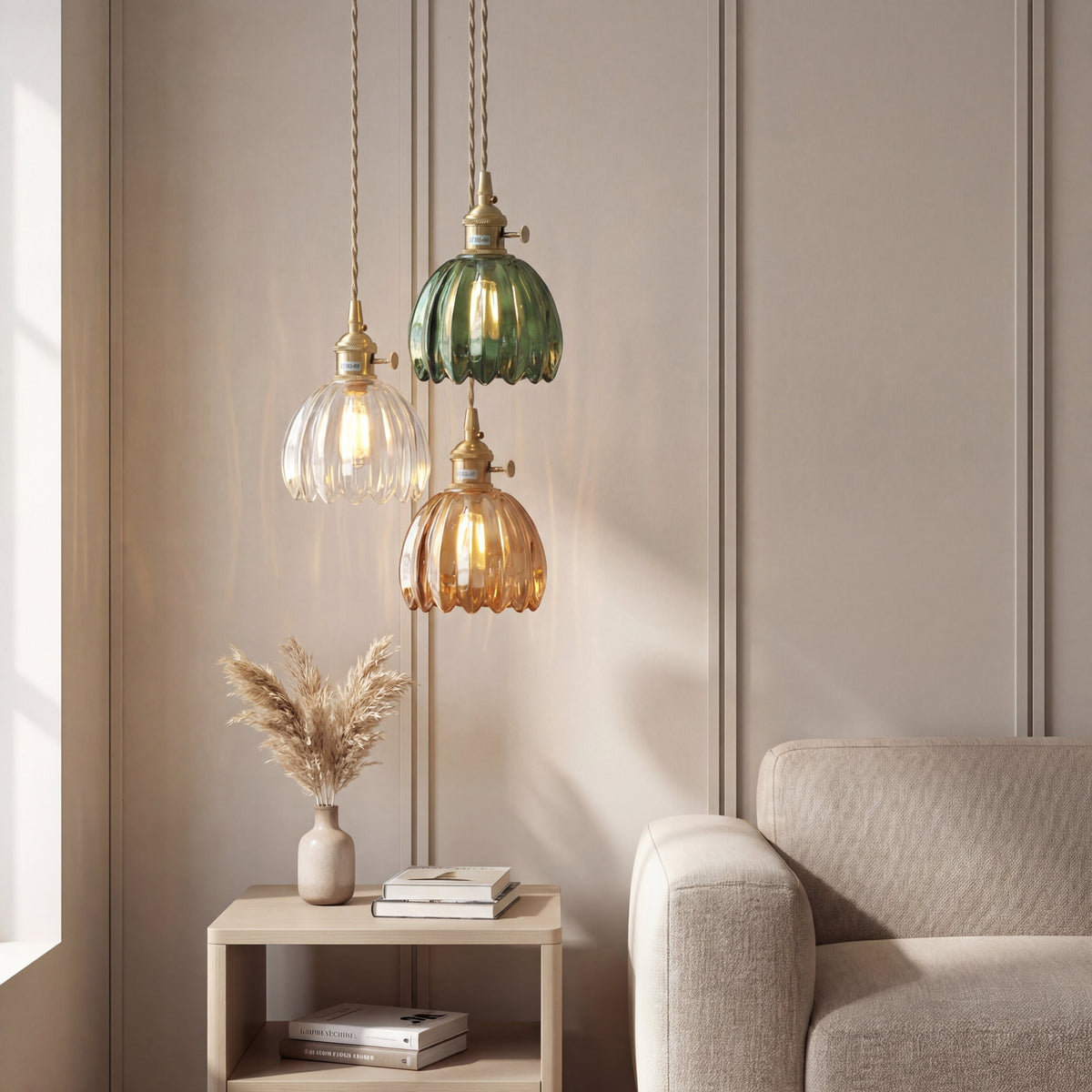 Glazen Hanglamp E27 Glas-Metaal Combinatie Scandinavisch Design Eetkamer Woonkamer Eetkamerlamp Minimalisme