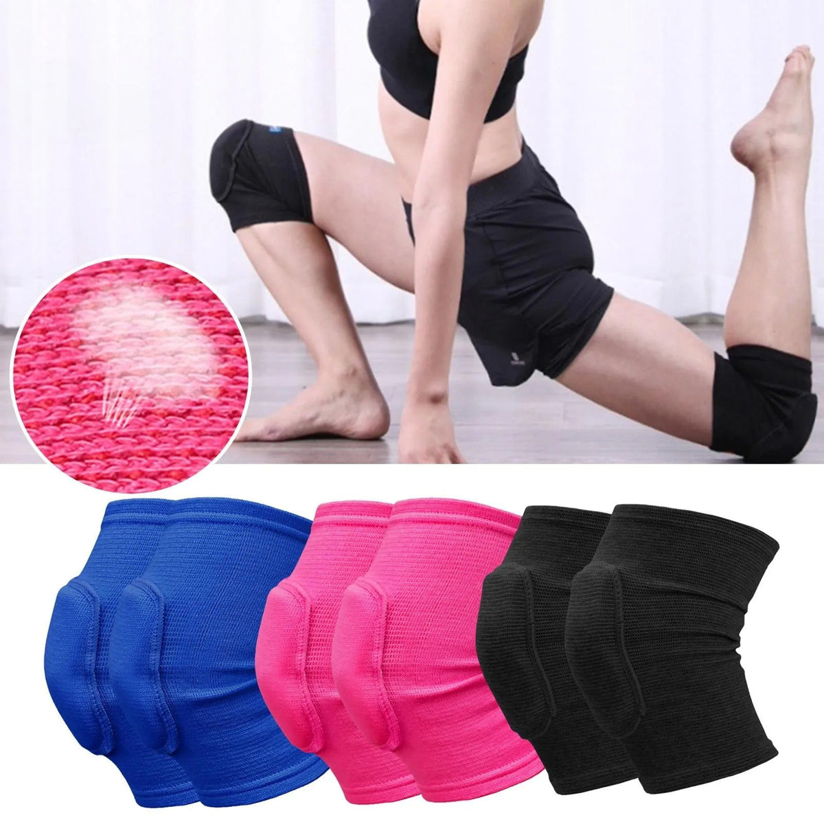 Kniebeschermers met Dikke EVA-Vulling voor Training Yoga en Huishoudelijk Werk - Comfortabele Kniesteunen voor Harde Vloeren
