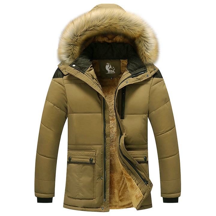 Gewatteerde Winterparka Dames Heren Polyester Fleece Afneembare Capuchon Winddicht Waterdicht Outdoor
