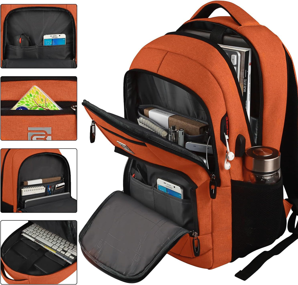 Premium Laptop Rugzak met USB-Oplaadpoort & Diefstalbeveiliging 15,6 inch - Waterafstotend & Ergonomisch