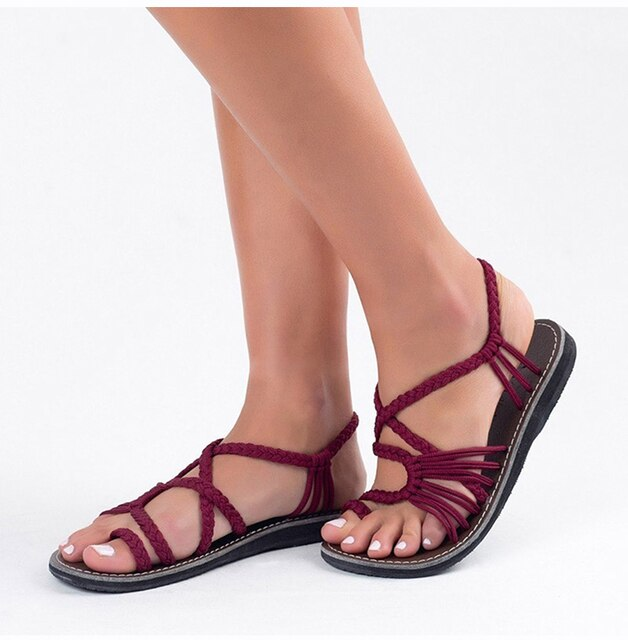 Platte Zomersandalen Dames Lichtgewicht Flexibel Comfortabel Instap Schokdempend Casual Trendy Strandsandalen