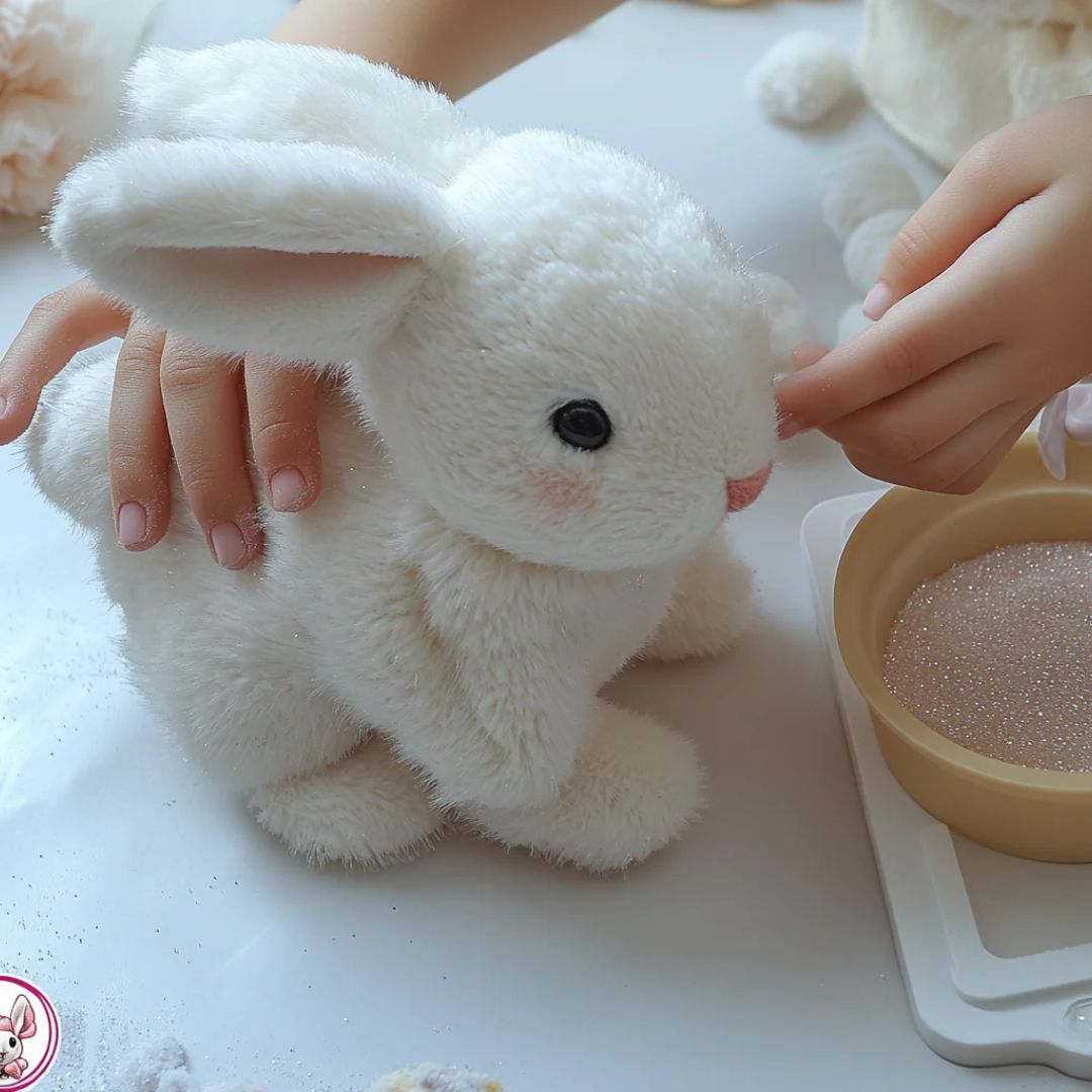 Interactief Pluche Konijn met Realistische Bewegingen - Zacht Speelknuffel voor Kinderen en Decoratie