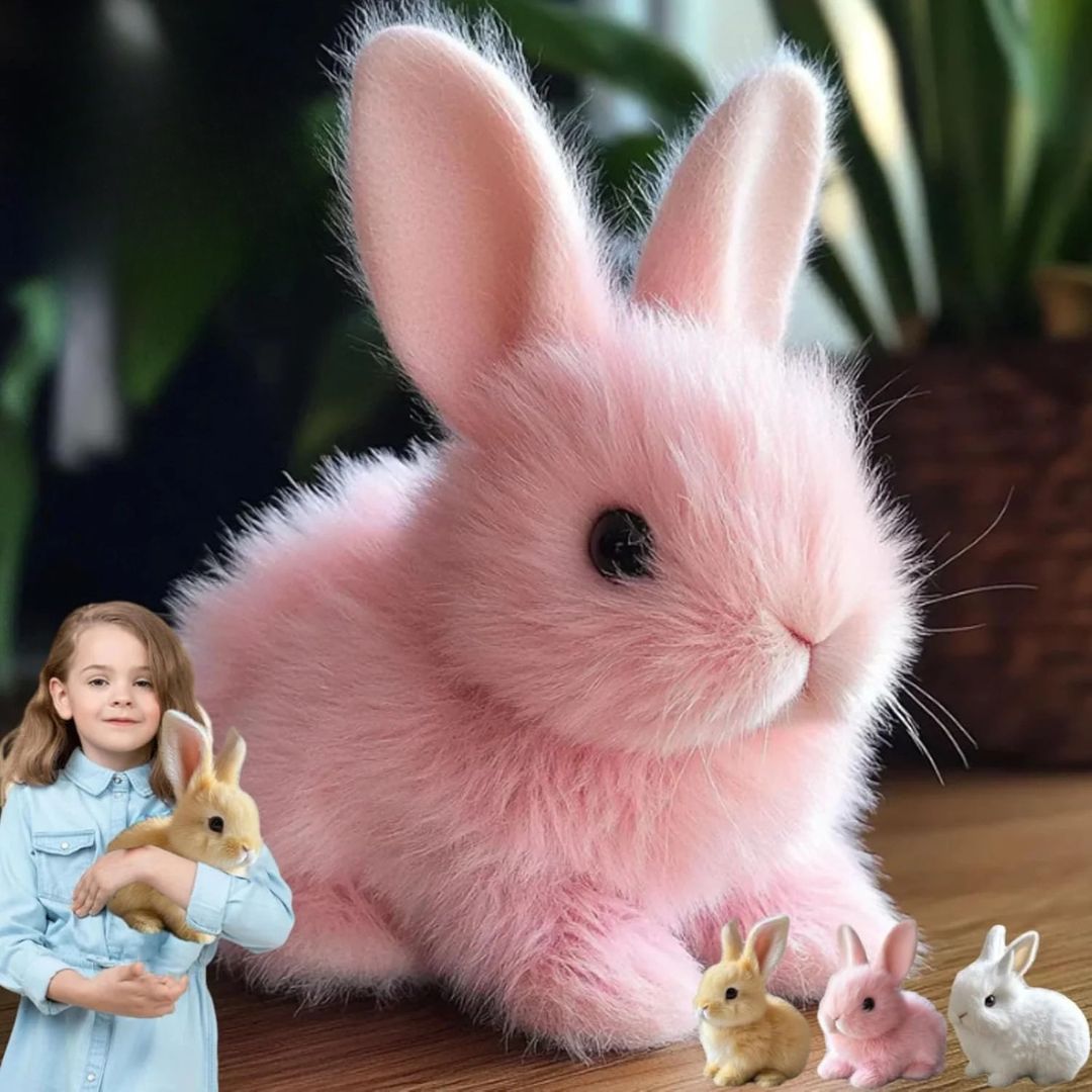 Interactief Pluche Konijn met Realistische Bewegingen - Zacht Speelknuffel voor Kinderen en Decoratie