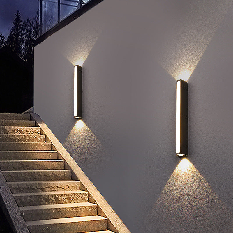 LED Buitenwandlamp Waterdicht Zwart Modern Design Terrasverlichting Tuinlamp 12W-24W Gevellamp Buitenverlichting