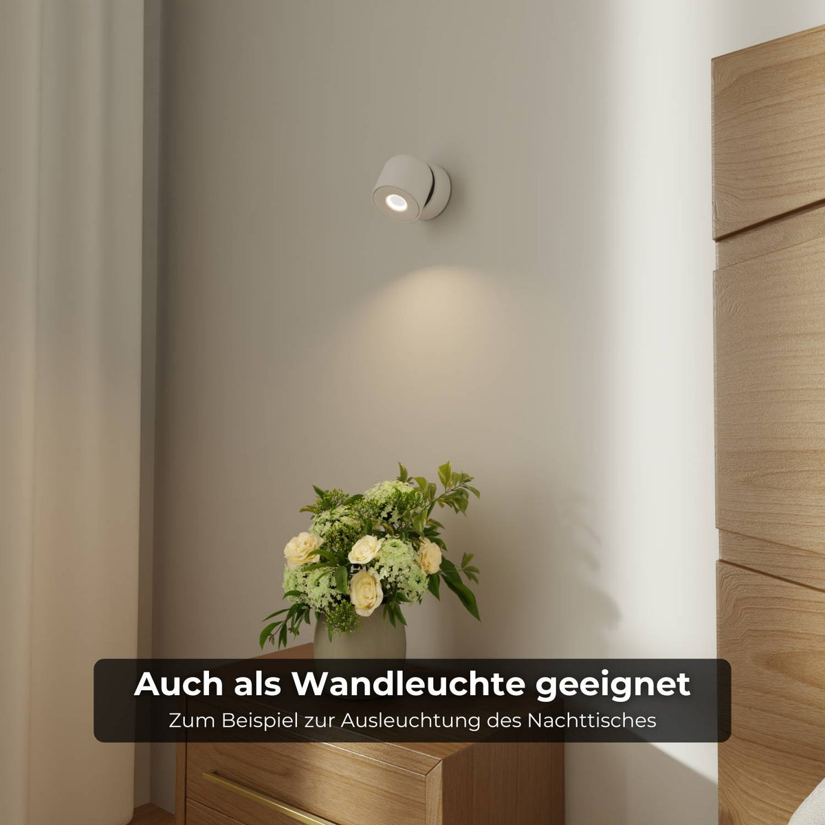 Verstelbare plafondlamp met draaibare lichtkop en warm 2700k licht
