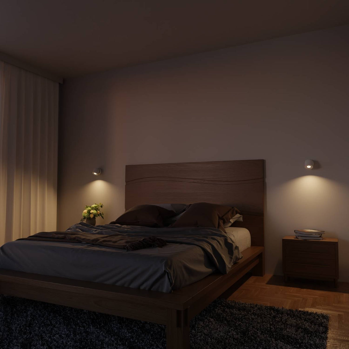 Verstelbare plafondlamp met draaibare lichtkop en warm 2700k licht