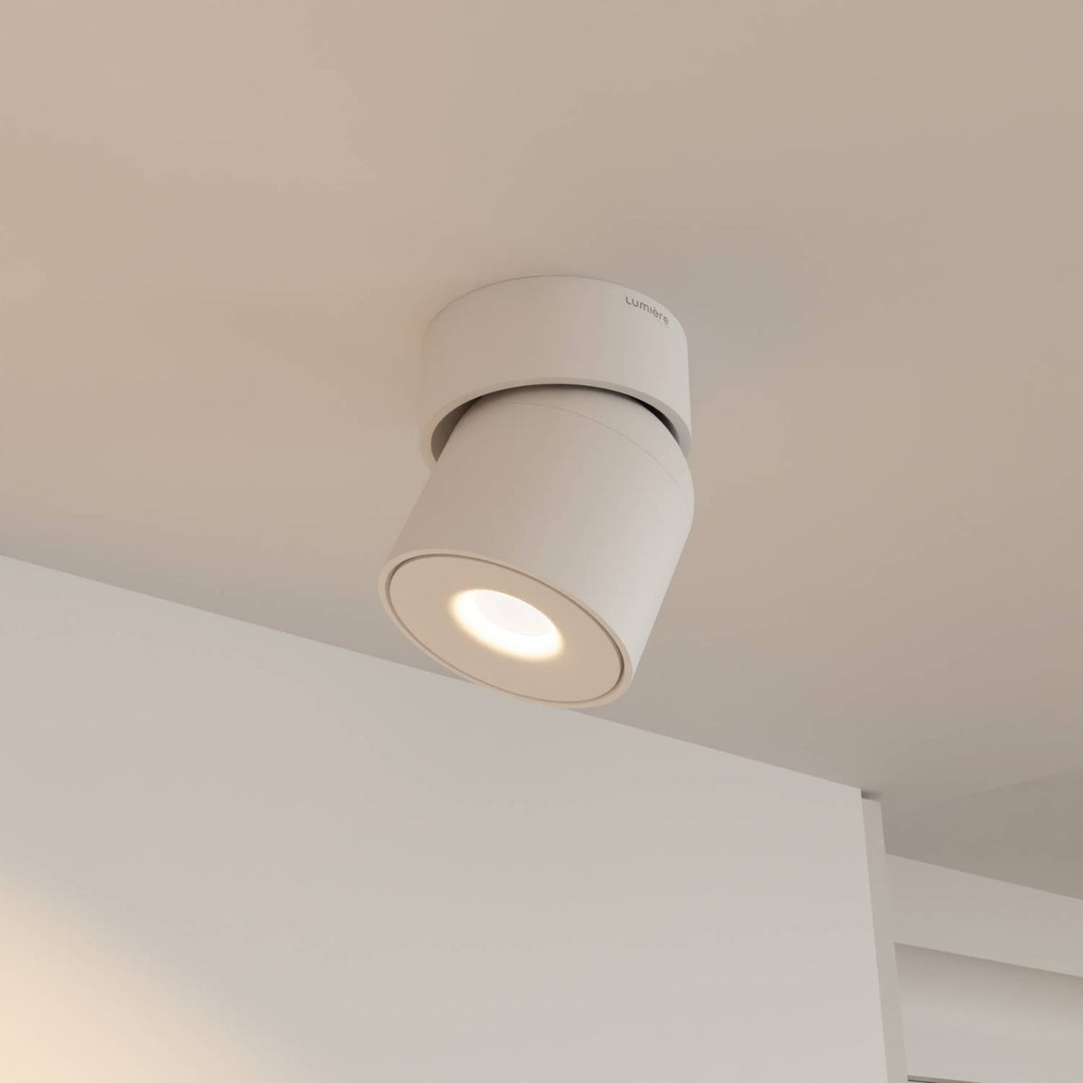 Verstelbare plafondlamp met draaibare lichtkop en warm 2700k licht