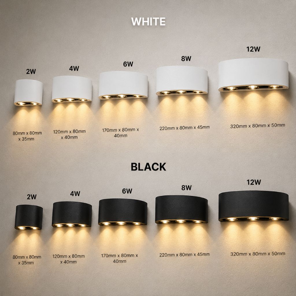 Waterdichte LED Wandlamp Aluminium Binnen Buiten Moderne Verlichting IP65 Sfeerlicht Tuin Terras Gevel