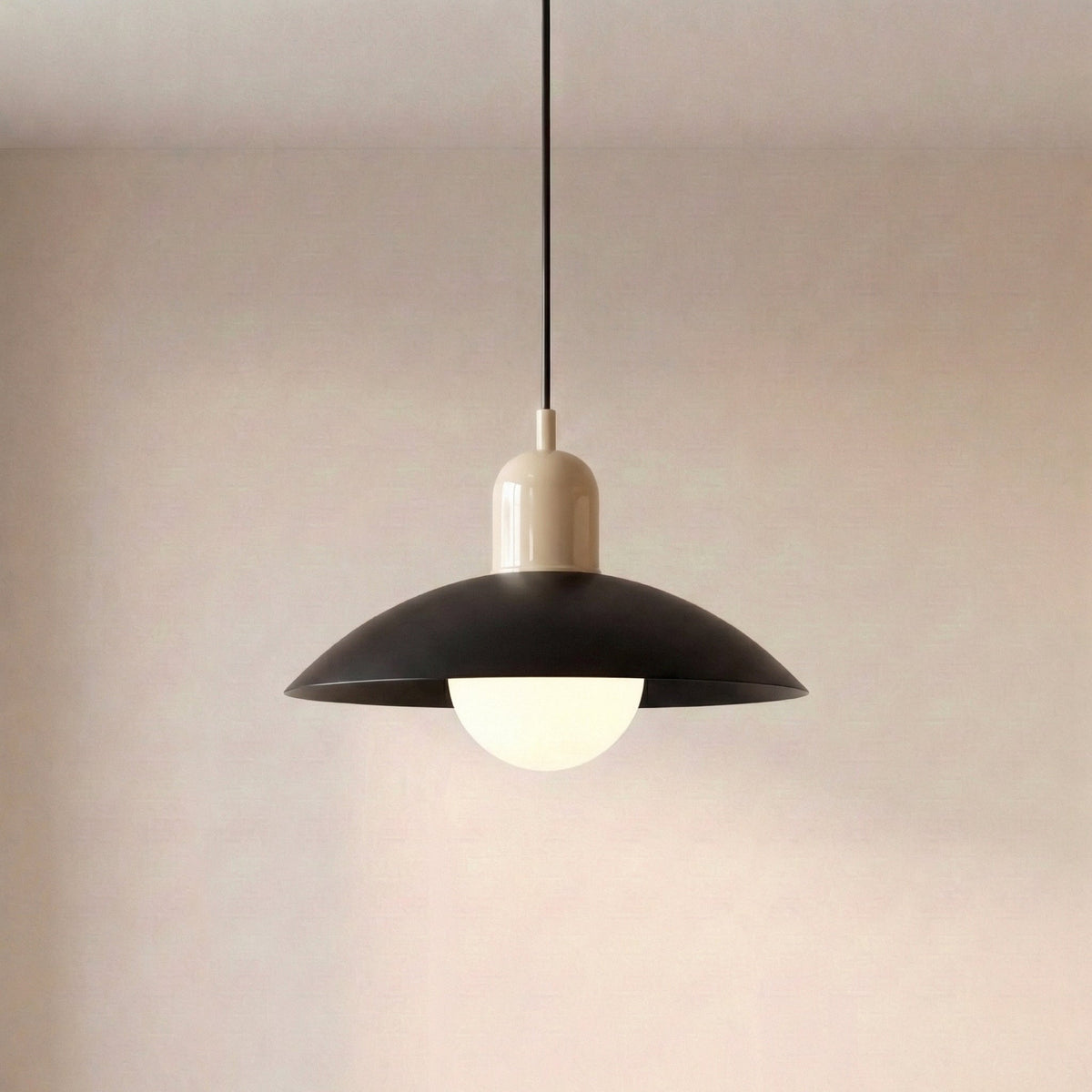 IJzeren hanglamp tweekleurig Ø32 cm warmwit LED voor eetkamer keuken eiland woonkamer landelijk modern