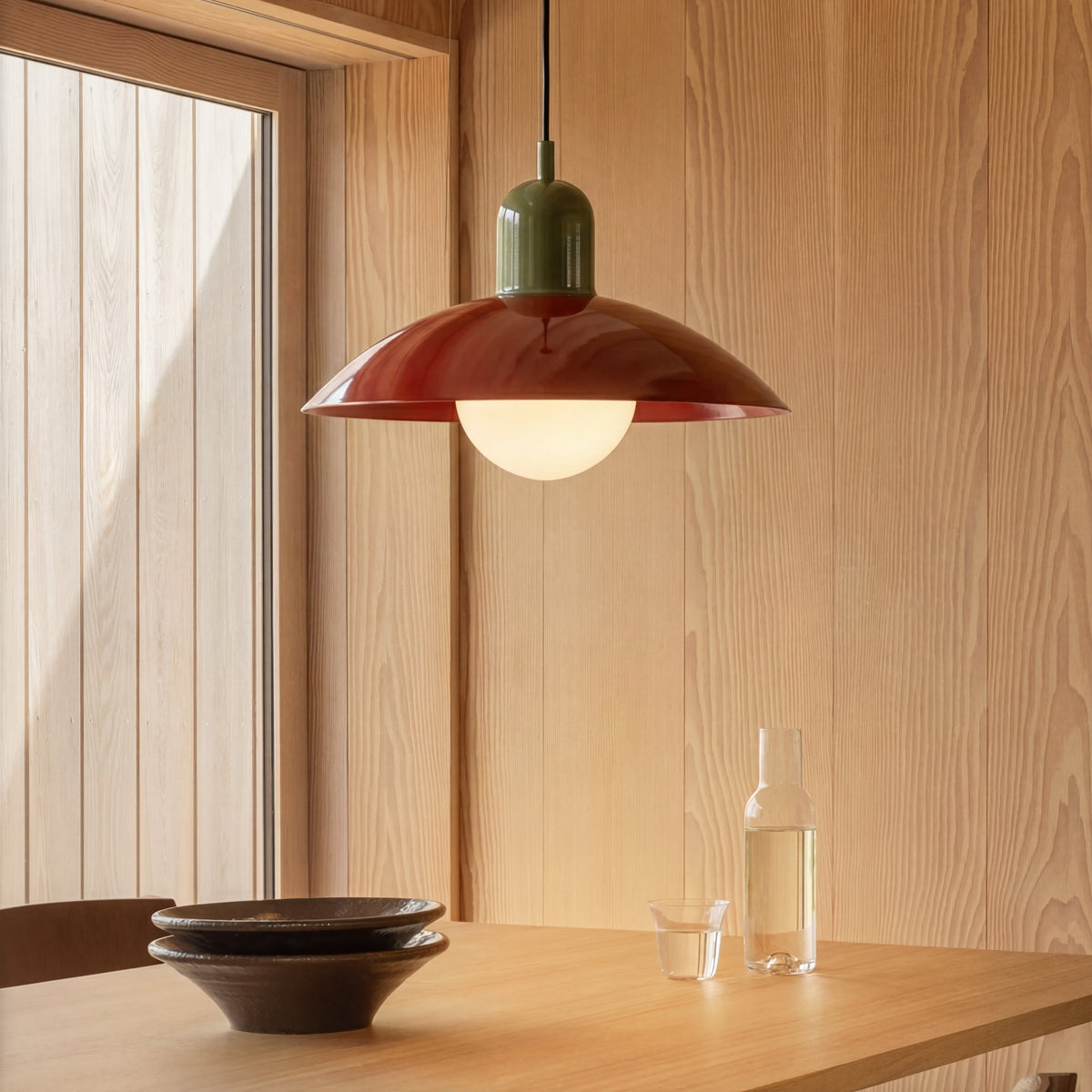 IJzeren hanglamp tweekleurig Ø32 cm warmwit LED voor eetkamer keuken eiland woonkamer landelijk modern