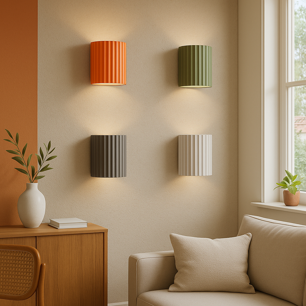 Wandlamp Rond LED Dimbaar Hars Muurdecoratie Kleuraccent Sfeerlicht Leeshoek Gang Slaapkamer Woonkamer