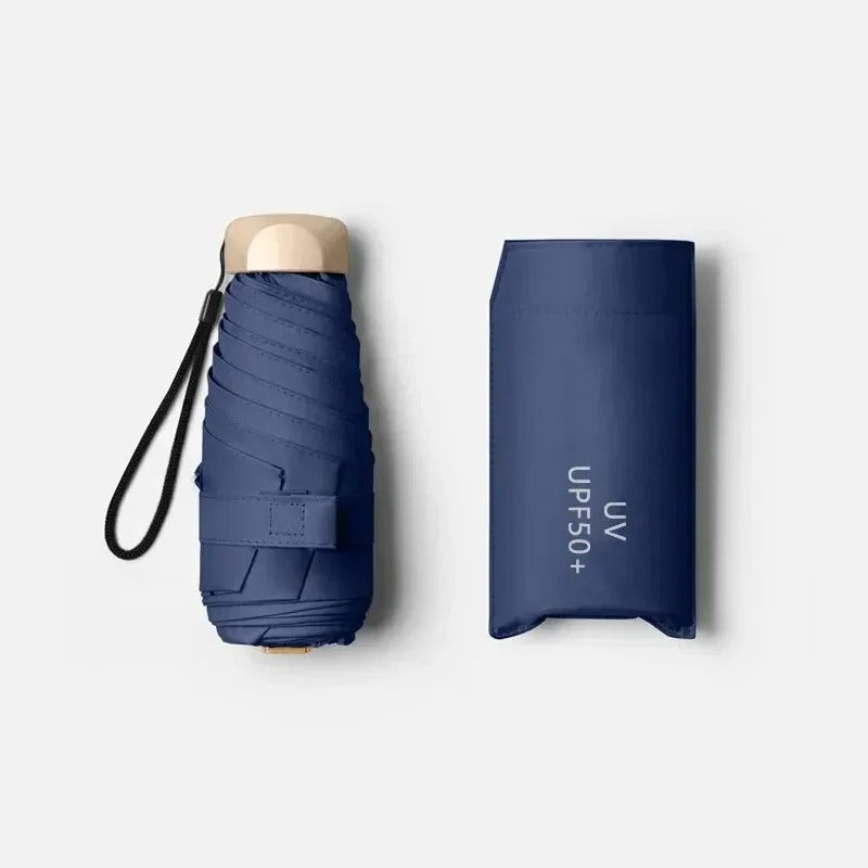 Opvouwbare Mini Paraplu - Compact, UV-Bescherming & Windbestendig voor Elke Dag