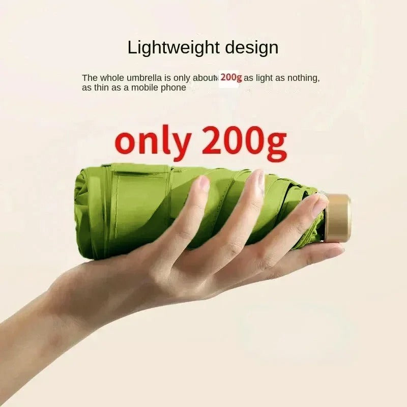 Opvouwbare Mini Paraplu - Compact, UV-Bescherming & Windbestendig voor Elke Dag