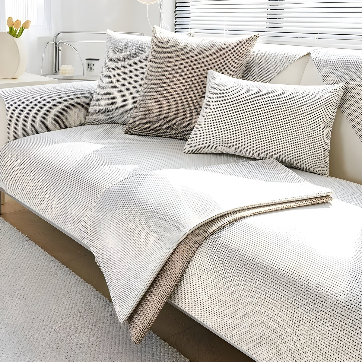 Bankhoes Antislip Voor Hoekbank en Bank - Wasbare Sofa Cover