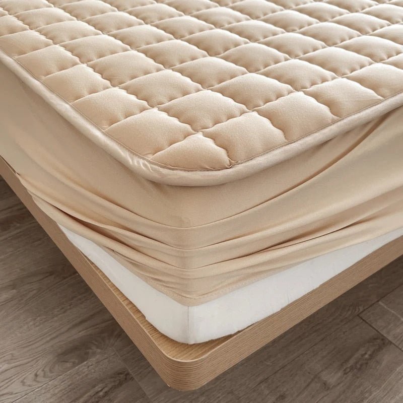 Premium Matrashoes met Ademende Stof - Beschermt Matras & Verbetert Slaapcomfort - Wasbaar & Hygiënisch - Grijs Beige Wit Blauw
