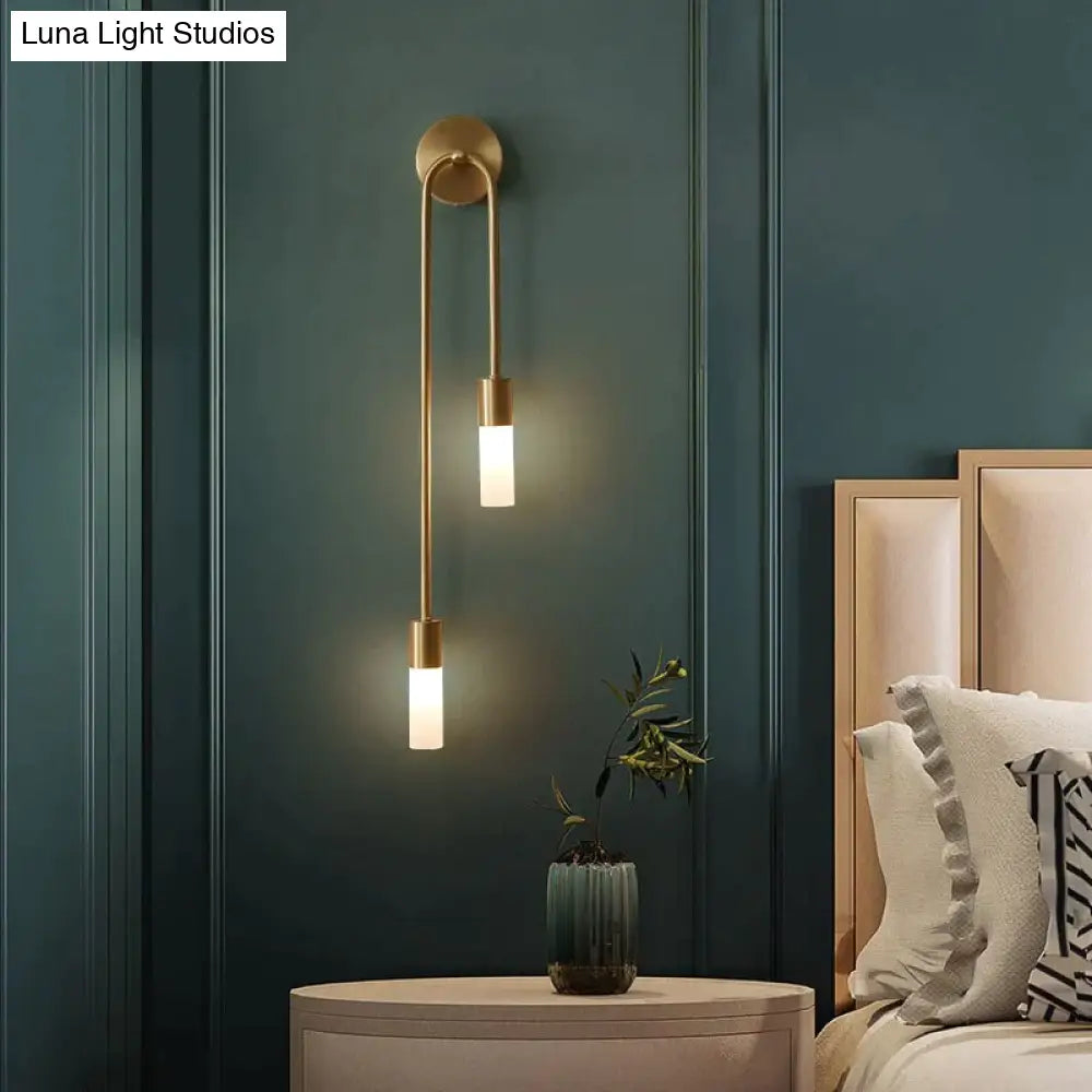 Minimalistische LED Wandlamp Slaapkamer Zwart Goud Verstelbare Lichtrichting Modern Design Leeslamp Sfeerverlichting