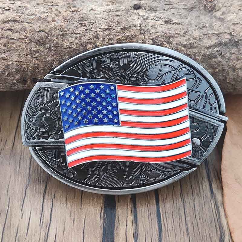Metalen Gesp Cowboy Riemgesp Ovaal Design Western Style Accessoire voor Heren Riem Vintage Look Casual