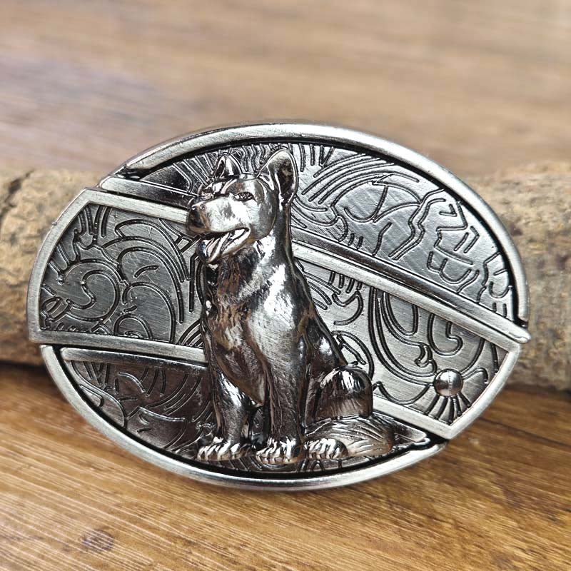 Metalen Gesp Cowboy Riemgesp Ovaal Design Western Style Accessoire voor Heren Riem Vintage Look Casual