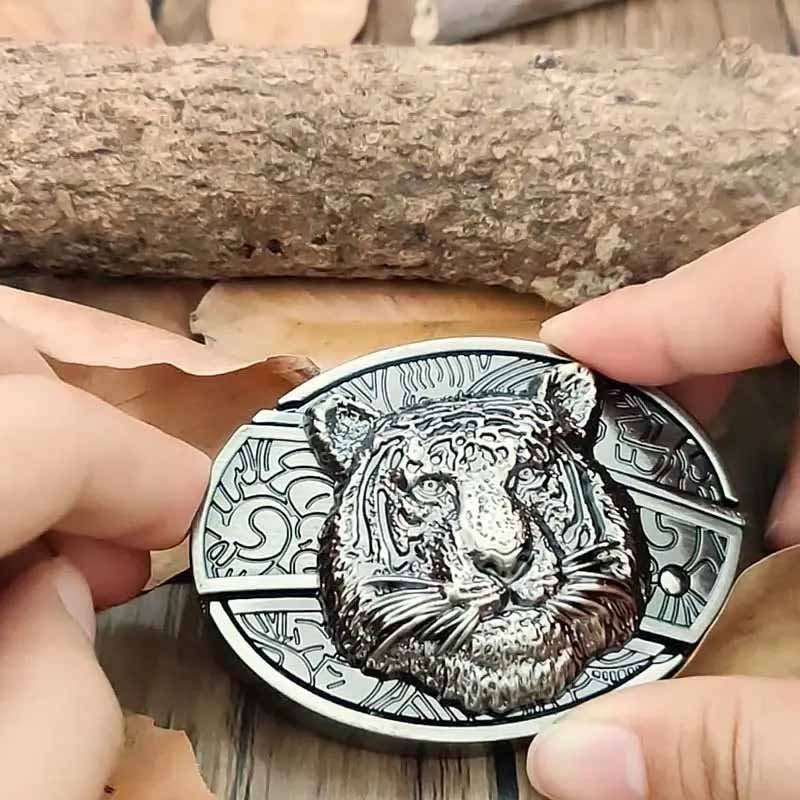 Metalen Gesp Cowboy Riemgesp Ovaal Design Western Style Accessoire voor Heren Riem Vintage Look Casual