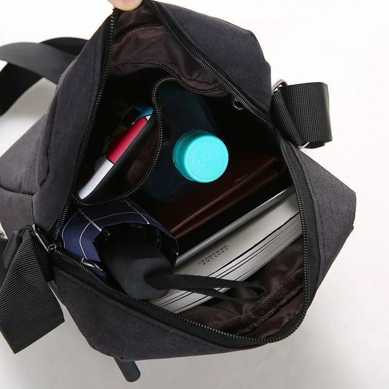 Waterdichte Schoudertas Heren met Antidiefstal Rits Verstelbare Schouderriem Compacte Crossbodytas Dagelijks
